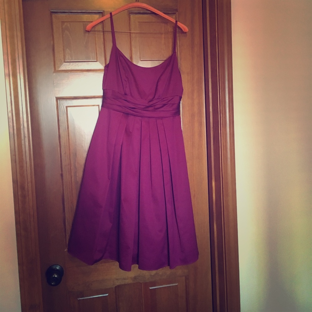 David’s Bridal Cocktail Dress berry f14138